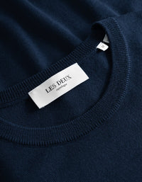 Les Deux Greyson Merino Knit Dark Navy