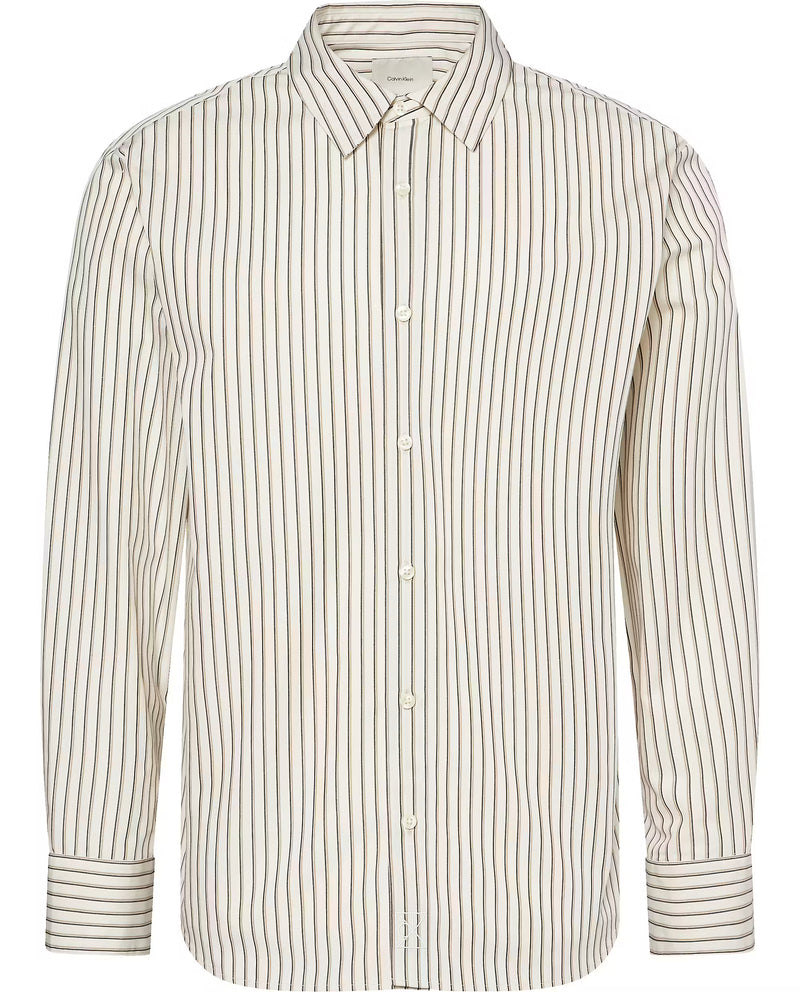 Calvin Klein LS THIN DBL STRIPE COTTON EASY S