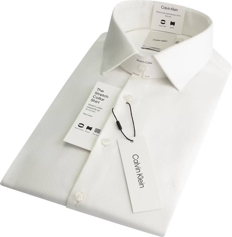 Calvin Klein NON IRON STRUCTURE SLIM SHIRT - Supermen.dk