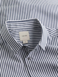 Calvin Klein POPLIN STRETCH STRIPE SHIRT ink - Supermen.dk
