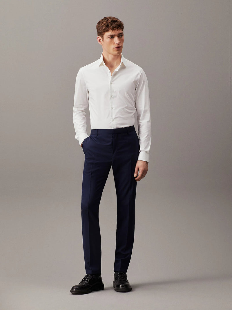 Calvin Klein Slim Wool Stretch Suit Trousers - Supermen.dk