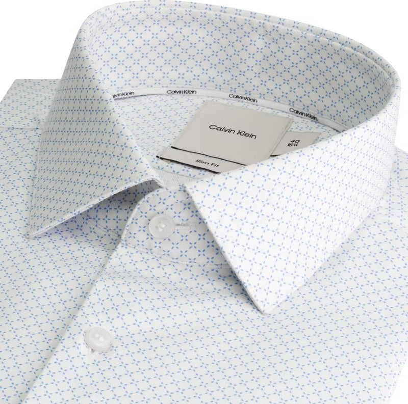 Calvin Klein TWILL BUSINESS PRINT SLIM SHIRT - Supermen.dk