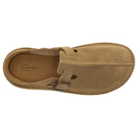 Clarks Solsbury Mule Dark Sand Suede - Supermen.dk