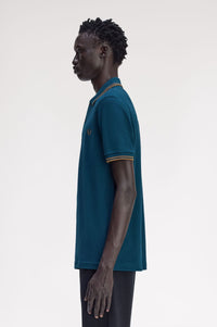 Fred Perry M3600 Dark Petrol / Shaded Stone / Shaded Stone - Supermen.dk