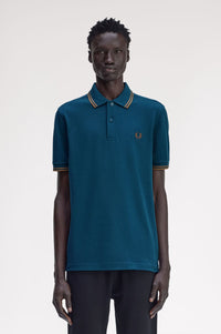 Fred Perry M3600 Dark Petrol / Shaded Stone / Shaded Stone - Supermen.dk