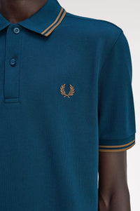 Fred Perry M3600 Dark Petrol / Shaded Stone / Shaded Stone - Supermen.dk