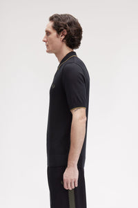 Fred Perry Pique Stitch Knitted Shirt - Supermen.dk
