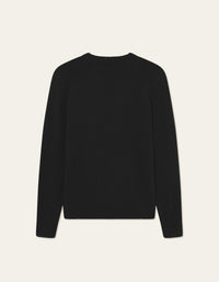 Les Deux Brad Roundneck Knit - sort - Supermen.dk