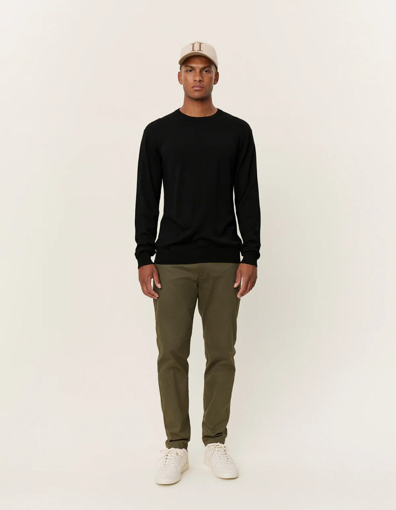 Les Deux Greyson Merino Knit Black - Supermen.dk