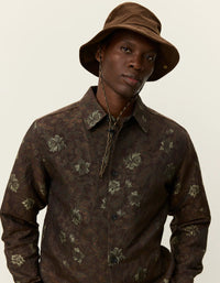 Les Deux Kaleb Flower Jacquard Overshirt - Supermen.dk