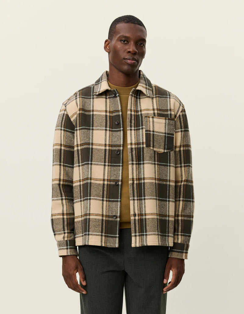 Les Deux Loan Check Twill Overshirt - Supermen.dk
