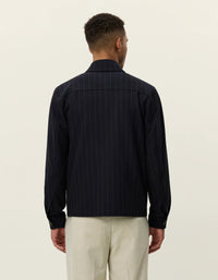 Les Deux Marseille Pinstripe Hybrid Jacket - Supermen.dk
