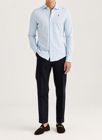 Morris Camden Piqué Shirt / 54 Light Blue - Supermen.dk
