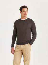 Morris Merino Oneck Brown - Supermen.dk