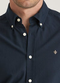 Morris Oxford Button Down Shirt Navy - Supermen.dk