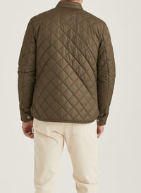 Morris Teddy Quilted Jacket Olive - Supermen.dk