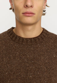 Revolution Knit Sweater 6538 - Brown - Supermen.dk