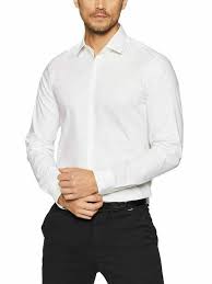 Calvin Klein Poplin Stretch Slim Shirt - Supermen.dk