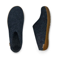 Glerups Tøffel med naturgummisål – Denim - Supermen.dk