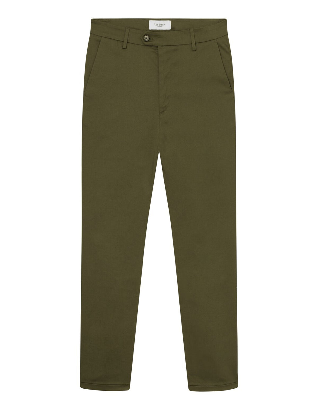 Les Deux Como Cotton Suit Pants Olive - Supermen.dk