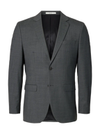 Selected SLIM-WOOL BLEND BLZ FLEX DARK GREY