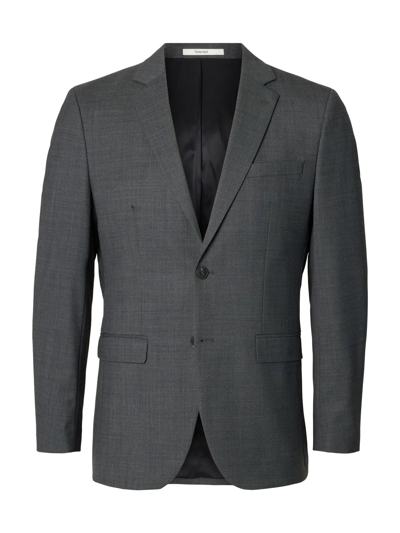 Selected SLIM-WOOL BLEND BLZ FLEX DARK GREY
