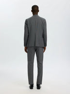 Selected SLIM-WOOL BLEND BLZ FLEX DARK GREY