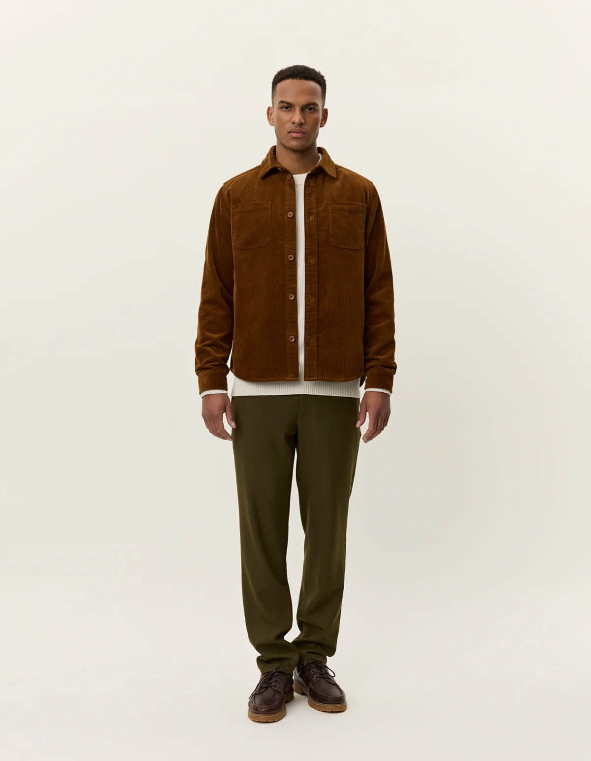 Les Deux Kody Corduroy Overshirt Monk's Robe