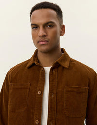 Les Deux Kody Corduroy Overshirt Monk's Robe