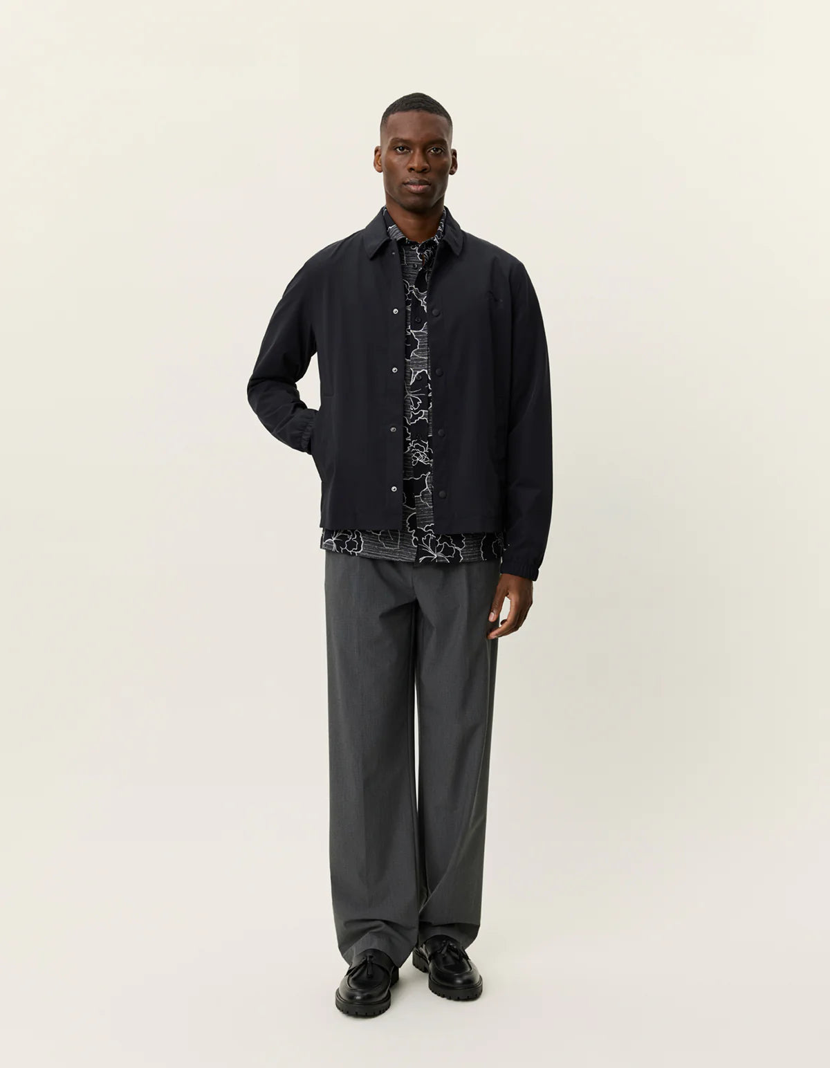 Les Deux Idris Coach Jacket - Black