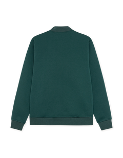 Les Deux Ballier Crew track jacket i Sea Moss grøn set bagfra – produktbillede