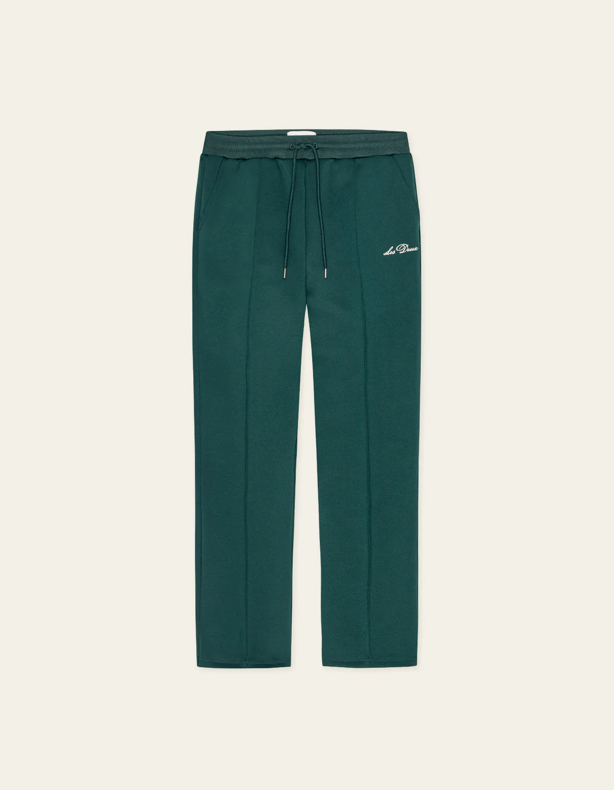 Les Deux Ballier Crew track pants i Sea Moss grøn set bagfra – produktbillede