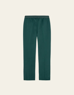 Les Deux Ballier Crew track pants i Sea Moss grøn set forfra – produktbillede