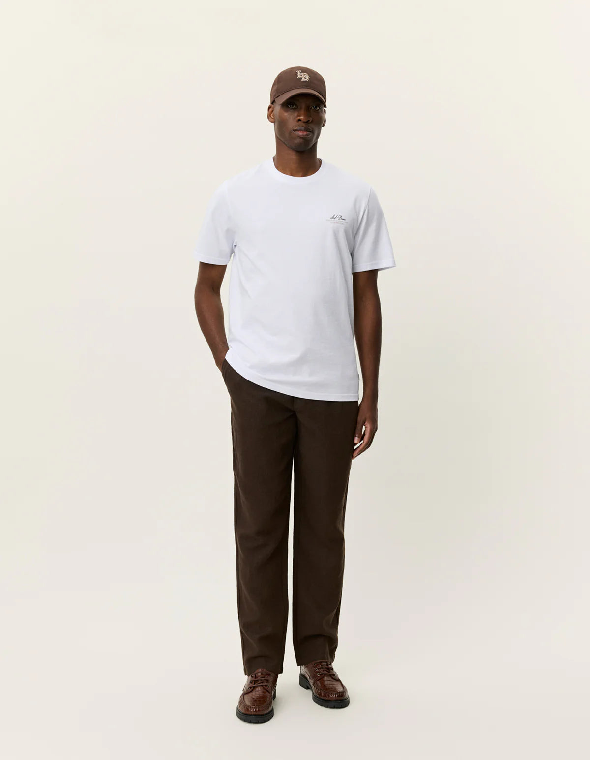 Les Deux Ben Globe T-Shirt - White