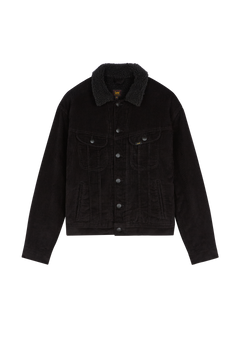 Lee Relaxed sherpa jakke i sort – produktbillede
