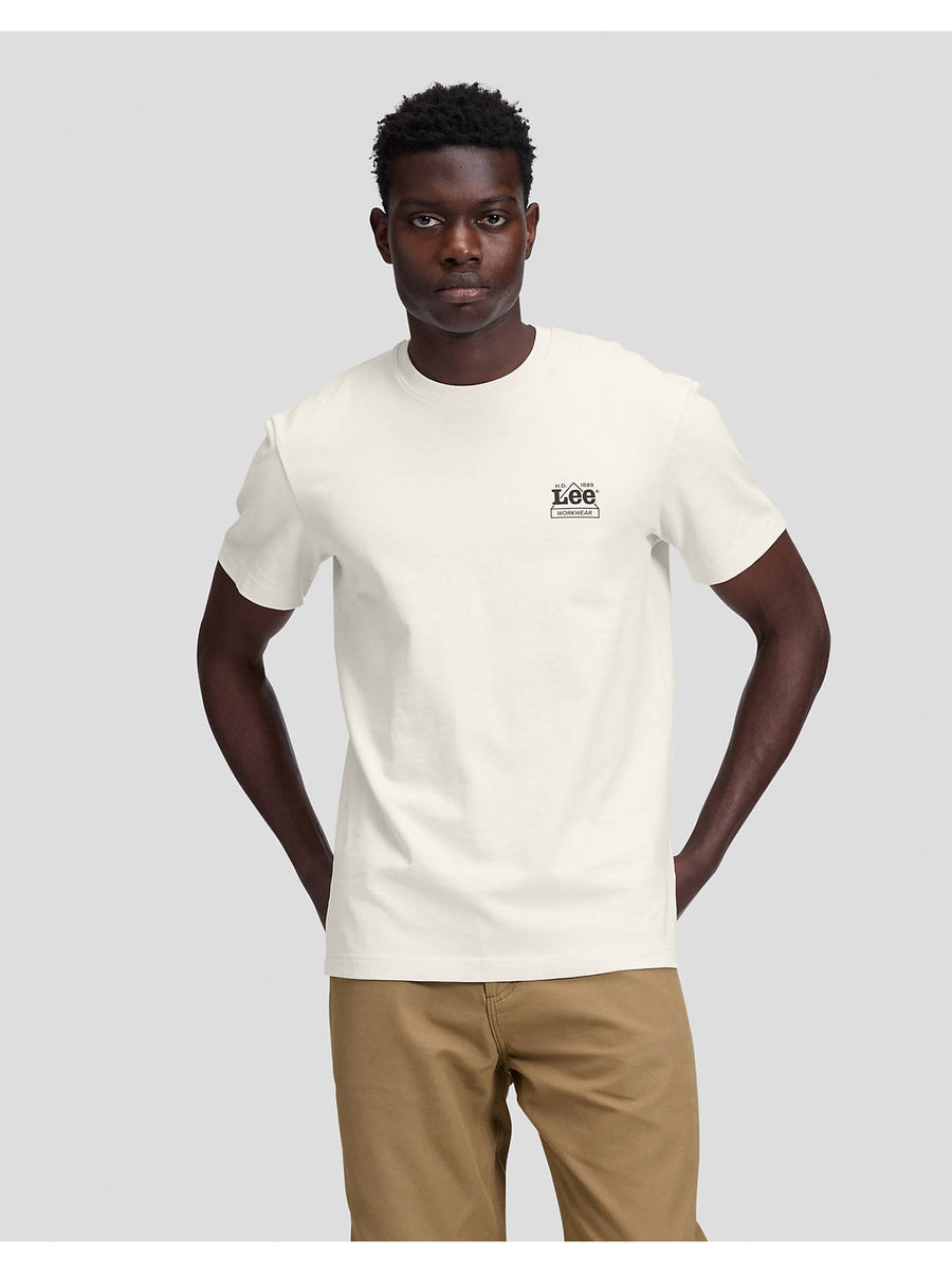 Lee Workwear t-shirt i ecru, kraftig jersey i 100% bomuld