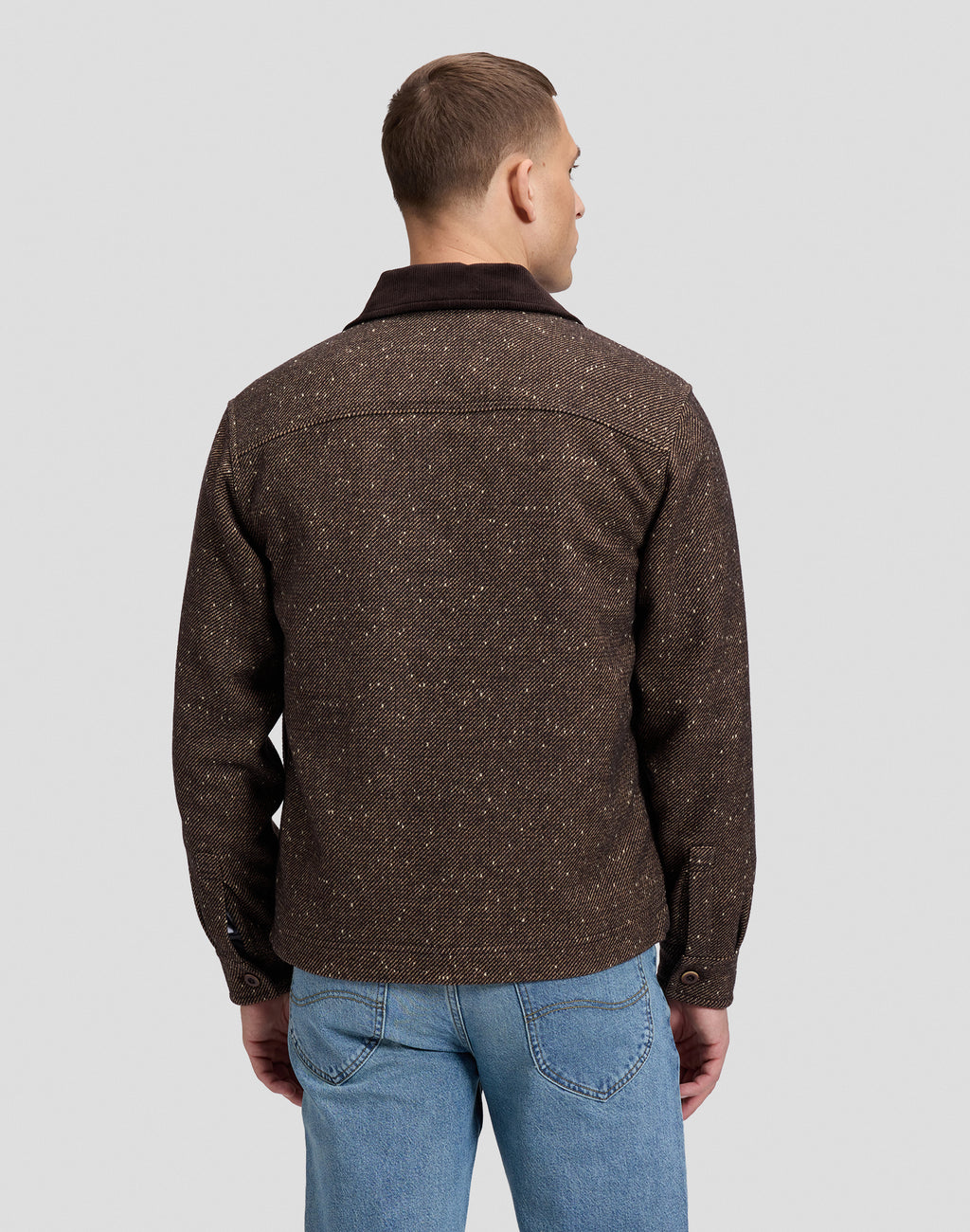 Lee CORD COLLAR MIX OVERSHIRT - 17551 CHOCOLATE TORTE