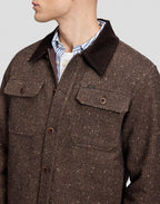 Lee CORD COLLAR MIX OVERSHIRT - 17551 CHOCOLATE TORTE