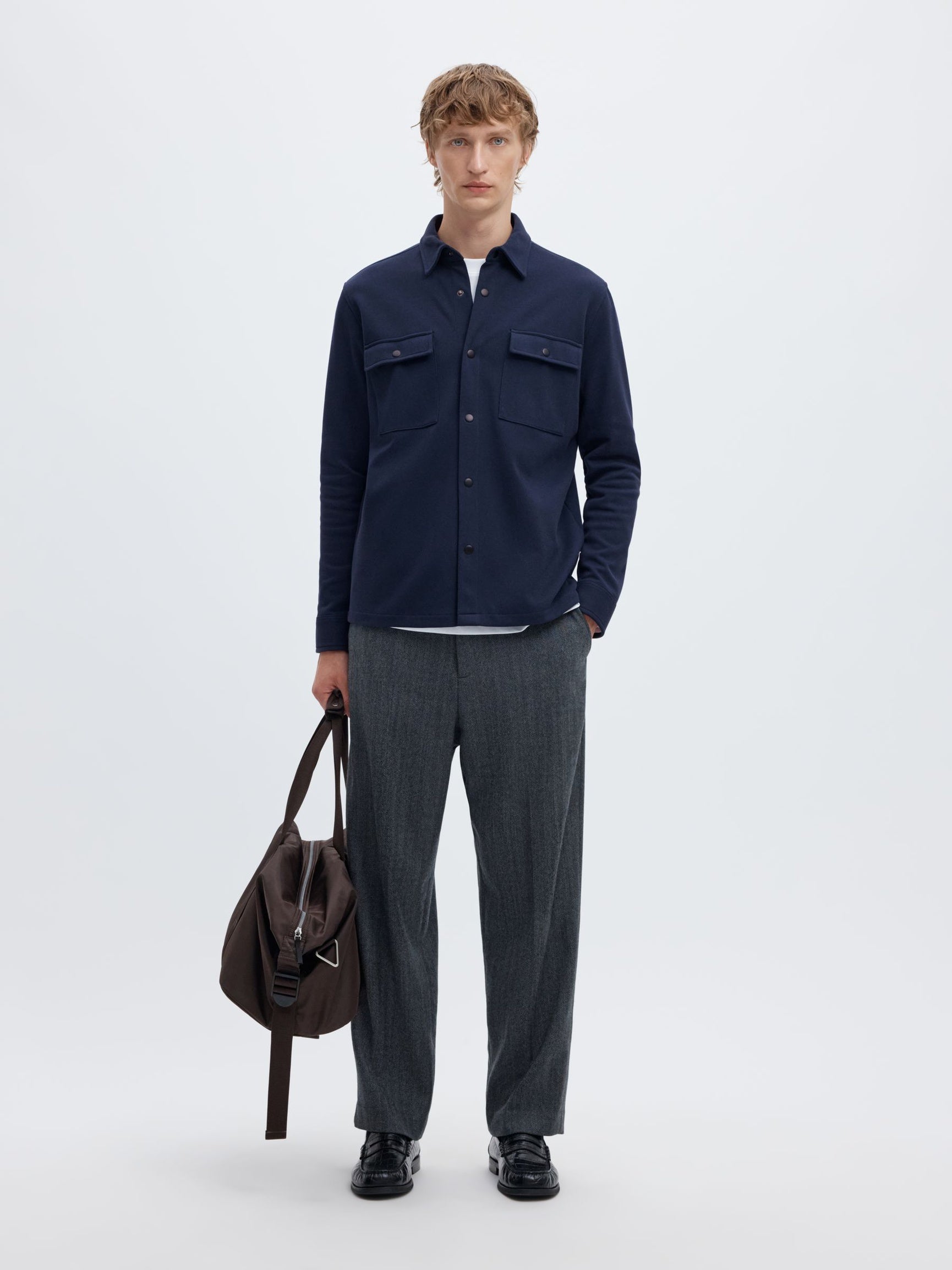 Selected JACKIE SWEAT JACKET - Navy Blazer