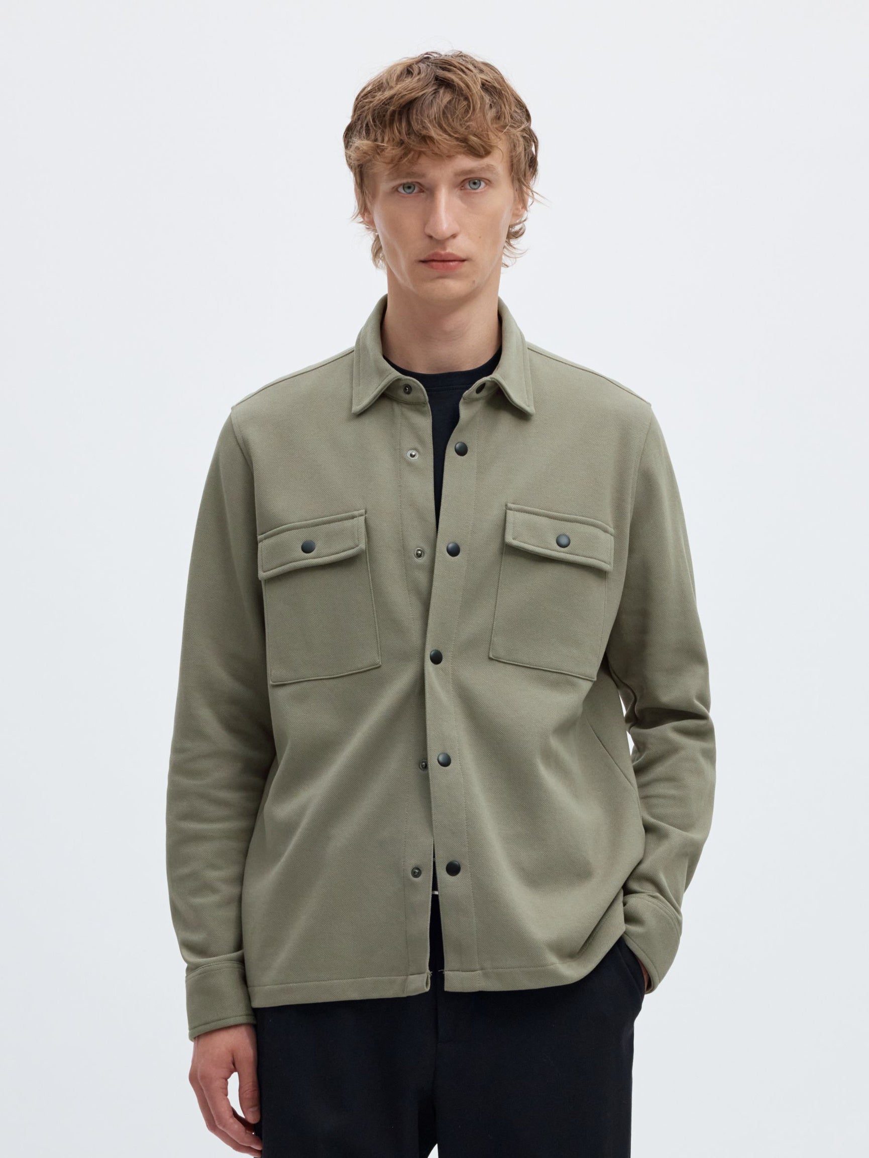 Selected JACKIE SWEAT JACKET - Vetiver