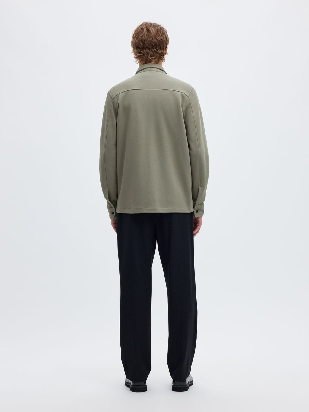 Selected JACKIE SWEAT JACKET - Vetiver