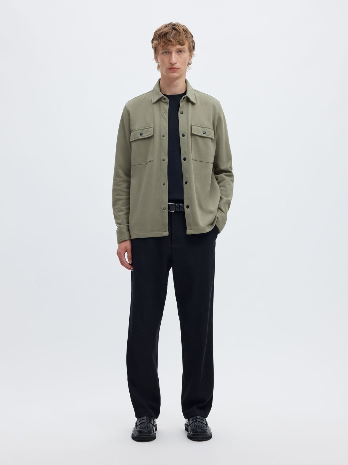 Selected JACKIE SWEAT JACKET - Vetiver