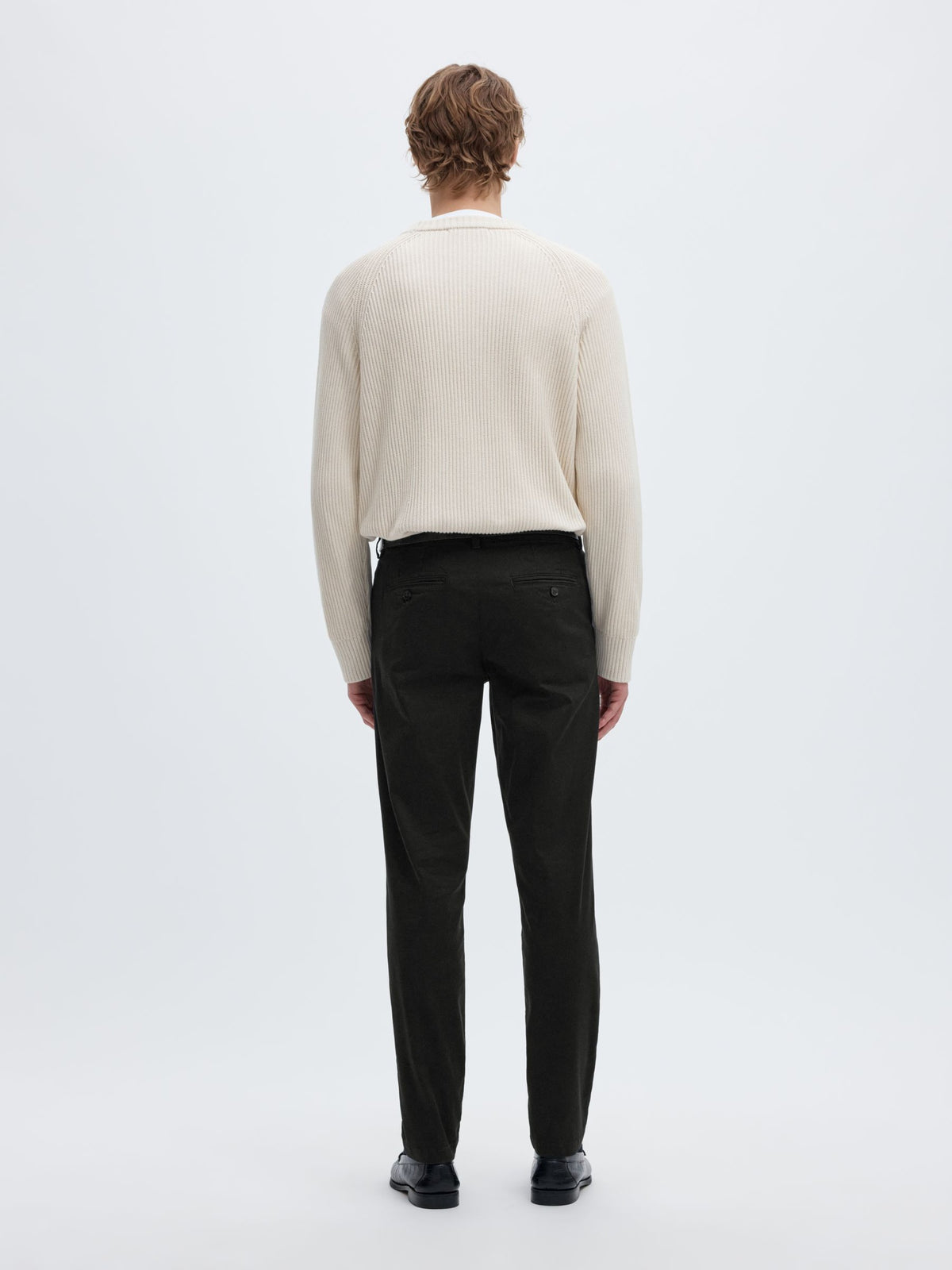Selected 175-SLIM NEW MILES FLEX PANT - Black