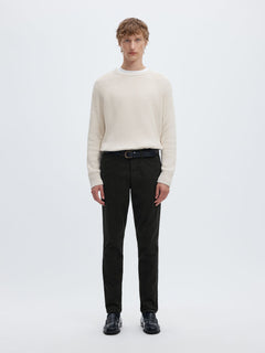 Selected 175 Slim New Miles Flex bukser i sort stylet med creme strik