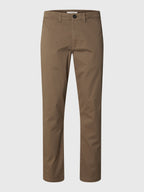 Selected 175-SLIM NEW MILES FLEX PANT - Chocolate Chip