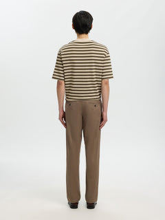 Selected 175 Slim New Miles Flex bukser i Chocolate Chip brun set bagfra