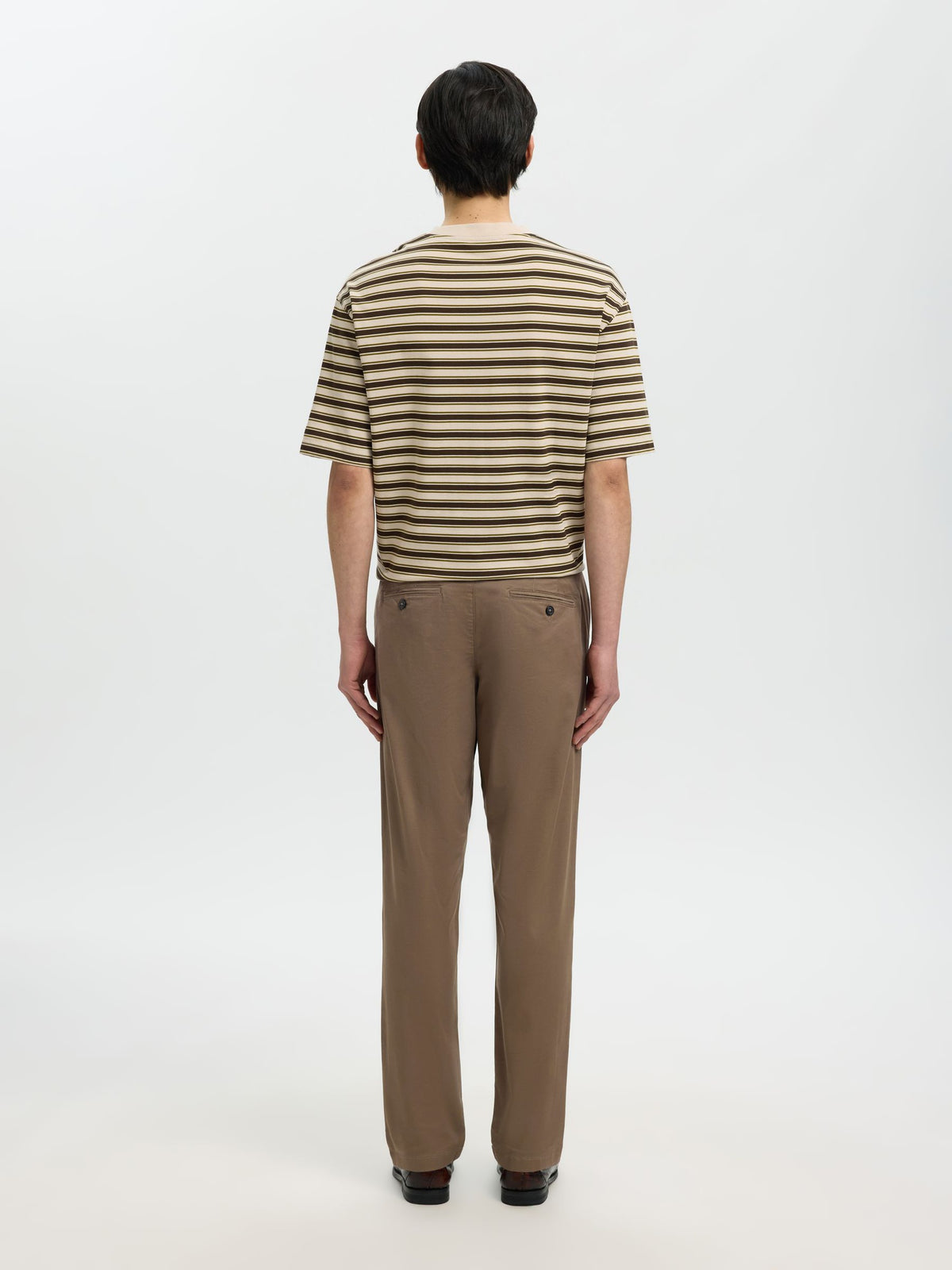 Selected 175-SLIM NEW MILES FLEX PANT - Chocolate Chip