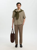Selected 175-SLIM NEW MILES FLEX PANT - Chocolate Chip