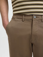 Selected 175-SLIM NEW MILES FLEX PANT - Chocolate Chip