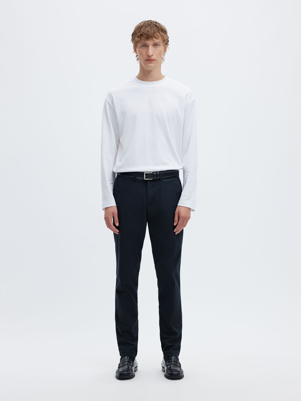 Selected 175-SLIM NEW MILES FLEX PANT - Dark Sapphire